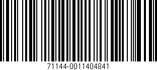 Código de barras (EAN, GTIN, SKU, ISBN): '71144-0011404841'