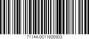 Código de barras (EAN, GTIN, SKU, ISBN): '71144-0011605903'