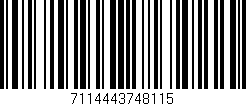 Código de barras (EAN, GTIN, SKU, ISBN): '7114443748115'