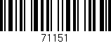 Código de barras (EAN, GTIN, SKU, ISBN): '71151'