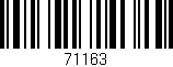 Código de barras (EAN, GTIN, SKU, ISBN): '71163'