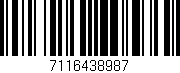 Código de barras (EAN, GTIN, SKU, ISBN): '7116438987'