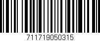 Código de barras (EAN, GTIN, SKU, ISBN): '711719050315'