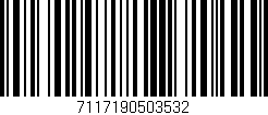 Código de barras (EAN, GTIN, SKU, ISBN): '7117190503532'