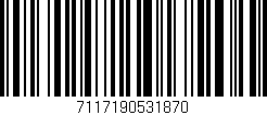 Código de barras (EAN, GTIN, SKU, ISBN): '7117190531870'