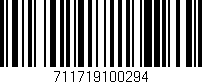Código de barras (EAN, GTIN, SKU, ISBN): '711719100294'