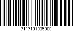 Código de barras (EAN, GTIN, SKU, ISBN): '7117191005080'