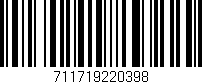 Código de barras (EAN, GTIN, SKU, ISBN): '711719220398'