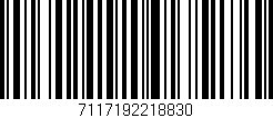 Código de barras (EAN, GTIN, SKU, ISBN): '7117192218830'