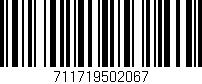 Código de barras (EAN, GTIN, SKU, ISBN): '711719502067'