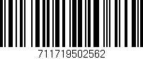 Código de barras (EAN, GTIN, SKU, ISBN): '711719502562'