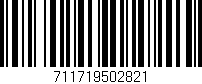 Código de barras (EAN, GTIN, SKU, ISBN): '711719502821'