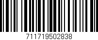 Código de barras (EAN, GTIN, SKU, ISBN): '711719502838'