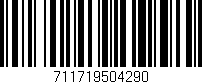 Código de barras (EAN, GTIN, SKU, ISBN): '711719504290'