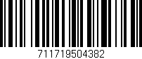 Código de barras (EAN, GTIN, SKU, ISBN): '711719504382'