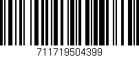 Código de barras (EAN, GTIN, SKU, ISBN): '711719504399'