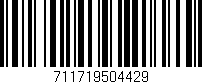 Código de barras (EAN, GTIN, SKU, ISBN): '711719504429'