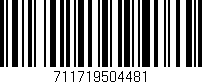 Código de barras (EAN, GTIN, SKU, ISBN): '711719504481'