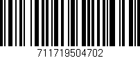 Código de barras (EAN, GTIN, SKU, ISBN): '711719504702'