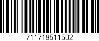 Código de barras (EAN, GTIN, SKU, ISBN): '711719511502'