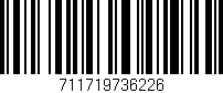 Código de barras (EAN, GTIN, SKU, ISBN): '711719736226'
