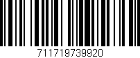 Código de barras (EAN, GTIN, SKU, ISBN): '711719739920'