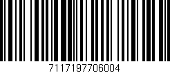 Código de barras (EAN, GTIN, SKU, ISBN): '7117197706004'