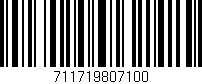 Código de barras (EAN, GTIN, SKU, ISBN): '711719807100'