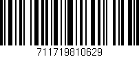 Código de barras (EAN, GTIN, SKU, ISBN): '711719810629'
