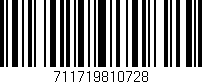 Código de barras (EAN, GTIN, SKU, ISBN): '711719810728'