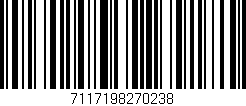 Código de barras (EAN, GTIN, SKU, ISBN): '7117198270238'
