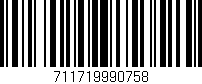 Código de barras (EAN, GTIN, SKU, ISBN): '711719990758'