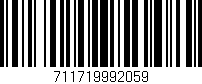Código de barras (EAN, GTIN, SKU, ISBN): '711719992059'