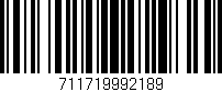 Código de barras (EAN, GTIN, SKU, ISBN): '711719992189'