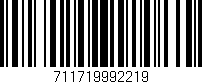 Código de barras (EAN, GTIN, SKU, ISBN): '711719992219'
