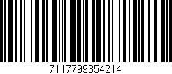 Código de barras (EAN, GTIN, SKU, ISBN): '7117799354214'