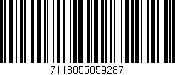 Código de barras (EAN, GTIN, SKU, ISBN): '7118055059287'