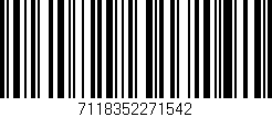Código de barras (EAN, GTIN, SKU, ISBN): '7118352271542'