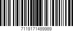 Código de barras (EAN, GTIN, SKU, ISBN): '7119171489989'