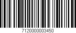 Código de barras (EAN, GTIN, SKU, ISBN): '7120000003450'