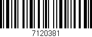 Código de barras (EAN, GTIN, SKU, ISBN): '7120381'