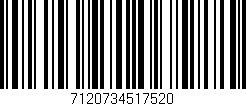 Código de barras (EAN, GTIN, SKU, ISBN): '7120734517520'