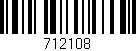Código de barras (EAN, GTIN, SKU, ISBN): '712108'