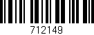 Código de barras (EAN, GTIN, SKU, ISBN): '712149'