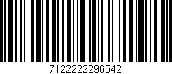 Código de barras (EAN, GTIN, SKU, ISBN): '7122222296542'