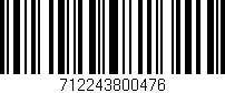 Código de barras (EAN, GTIN, SKU, ISBN): '712243800476'