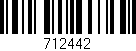Código de barras (EAN, GTIN, SKU, ISBN): '712442'