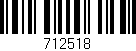 Código de barras (EAN, GTIN, SKU, ISBN): '712518'