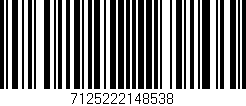 Código de barras (EAN, GTIN, SKU, ISBN): '7125222148538'