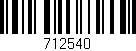 Código de barras (EAN, GTIN, SKU, ISBN): '712540'